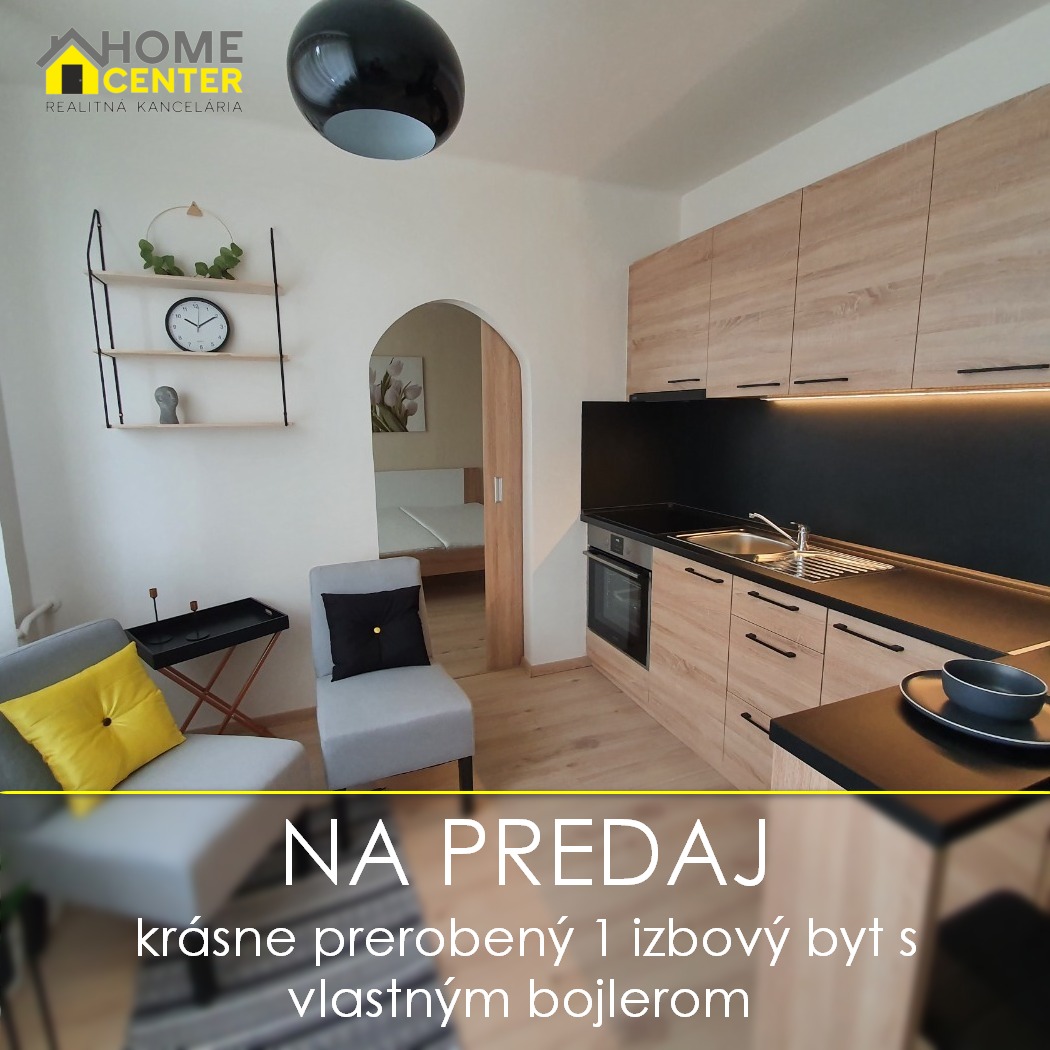 KRÁSNE ZREKONŠTRUOVANÝ 1 IZBOVÝ BYT, UL. HRADNÁ, KOMÁRNO